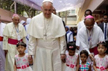 Pope visits orphans at Mother Teresa House, Dhaka